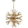 Fredrick Ramond Vida 36" Wide Large Orb Burnished Gold Chandelier