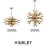 7_Fredrick Ramond Vida 36" Wide Large Orb Burnished Gold Chandelier more views