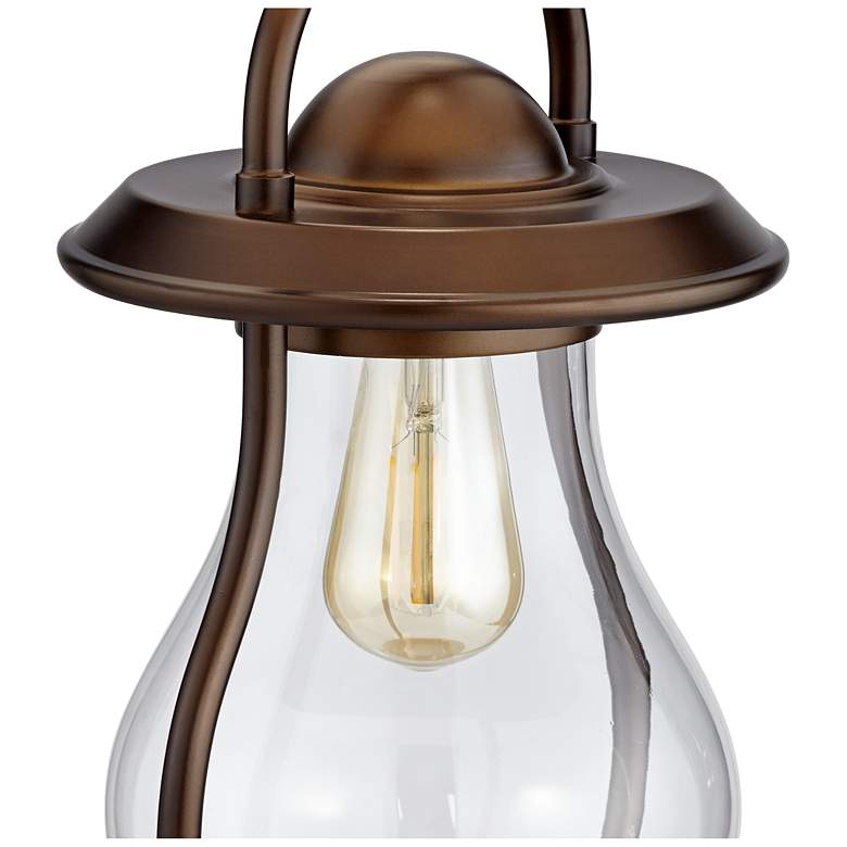 Fredrik Bronze Industrial Lantern Night Light Table Lamp more views