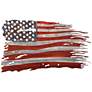 Free &#38; Brave 31" Wide Red Blue Metal Wall Sculpture