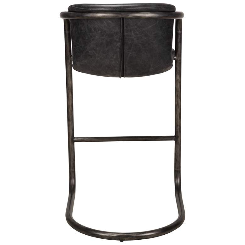 Image 5 Freeman Barstool Onyx Black Leather - Set Of Two more views