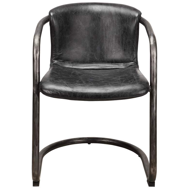 Image 3 Freeman Dining Chair Onyx Black Leather - Set Of Two more views