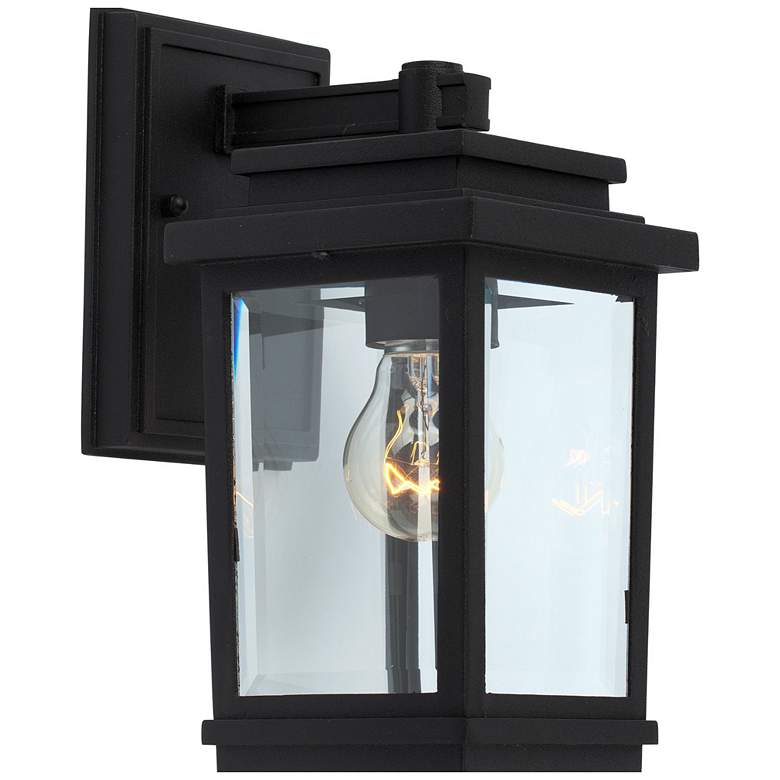 Image 1 Freemont 1-Light Black Cast Aluminum Outdoor Wall Light