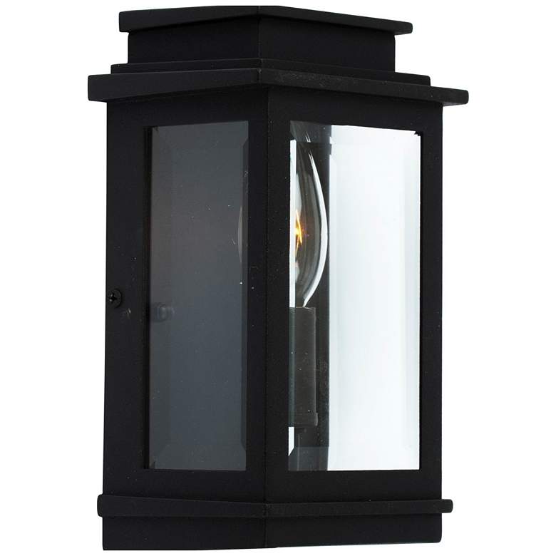 Image 1 Freemont 1-Light Black Cast Aluminum Outdoor Wall Light