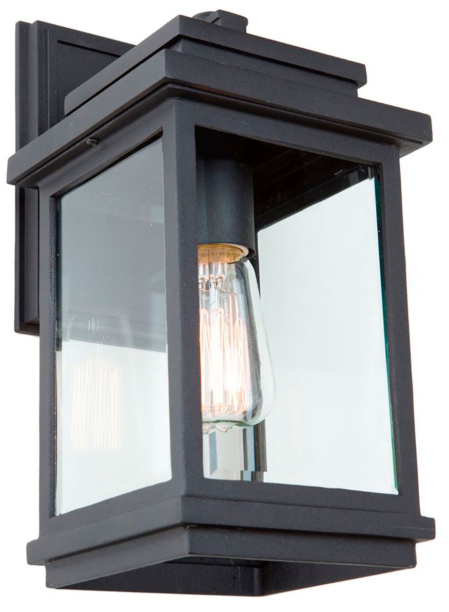 Image 3 Freemont 1-Light Black Cast Aluminum Outdoor Wall Light more views