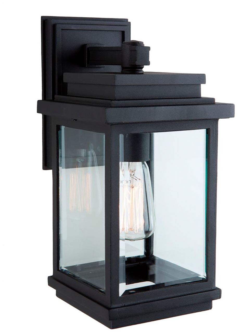 Image 4 Freemont 1-Light Black Cast Aluminum Outdoor Wall Light more views