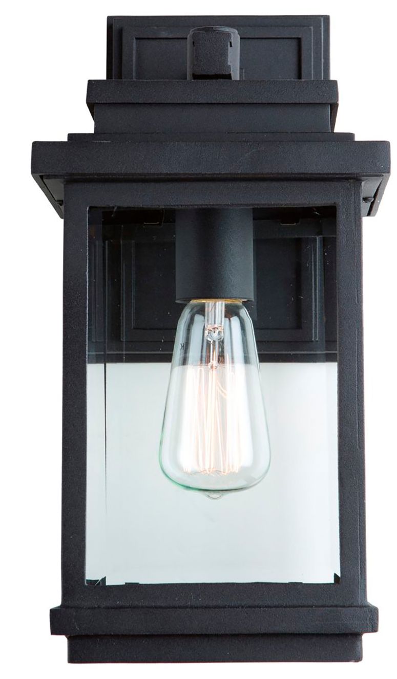 Image 5 Freemont 1-Light Black Cast Aluminum Outdoor Wall Light more views