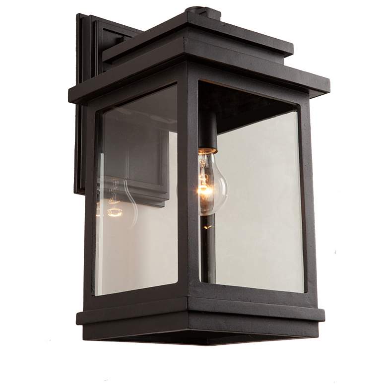 Image 1 Freemont 1-Light Oil Rubbed Bronze Cast Aluminum Outdoor Wall Light