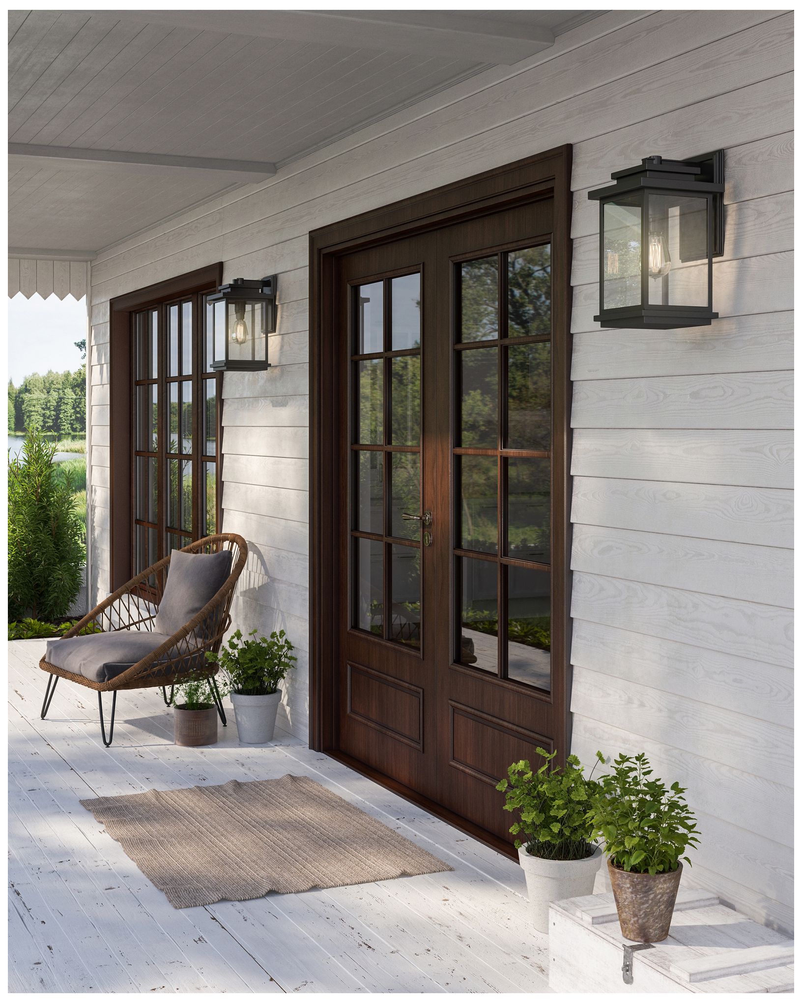 Thumbnail2 of Freemont 1-Light Oil Rubbed Bronze Cast Aluminum Outdoor Wall Light more views