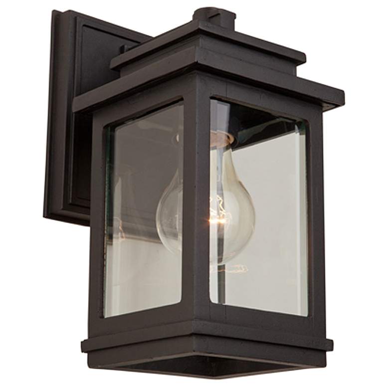 Image 1 Freemont 1-Light Oil Rubbed Bronze Cast Aluminum Outdoor Wall Light