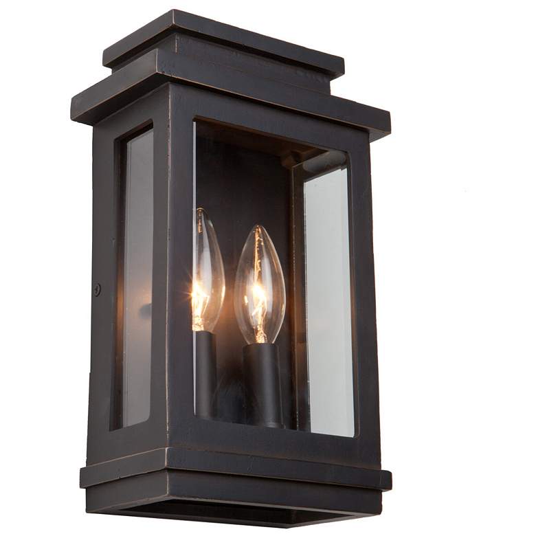 Image 1 Freemont 10 3/4" High Oil-Rubbed Bronze Outdoor Wall Light