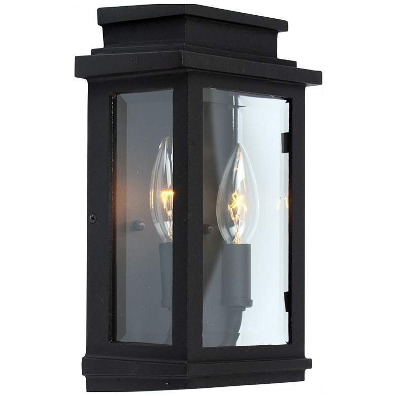 Image 1 Freemont 2-Light Black Cast Aluminum Outdoor Wall Light