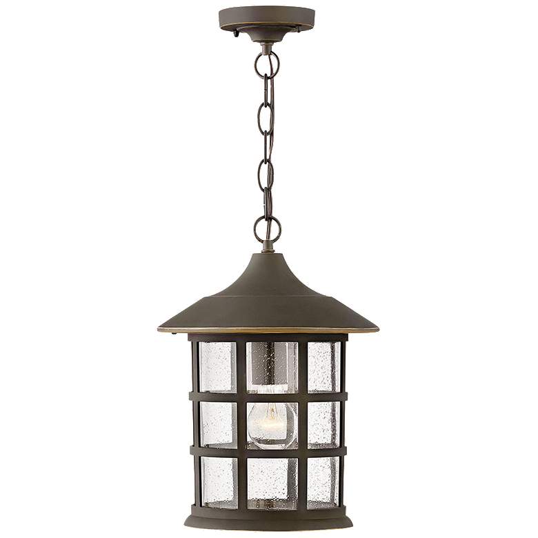 Image 1 Freeport 14" High Oil-Rubbed Bronze Outdoor Hanging Light