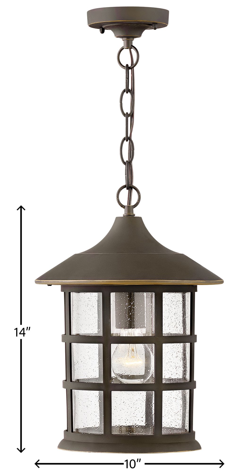 Image 6 Freeport 14" High Oil-Rubbed Bronze Outdoor Hanging Light more views