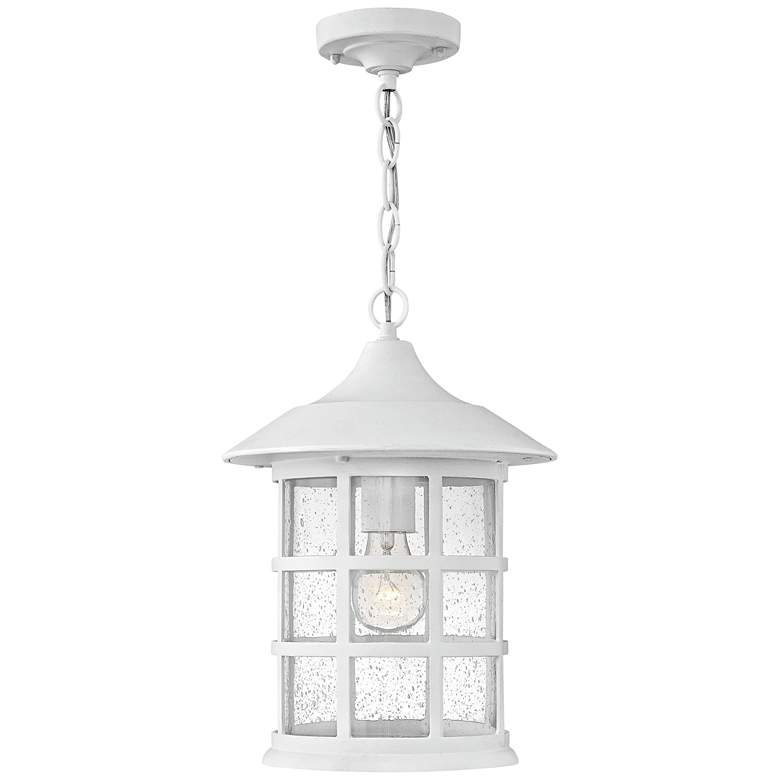 Image 1 Freeport 14 inchH Classic White LED Outdoor Hanging Light