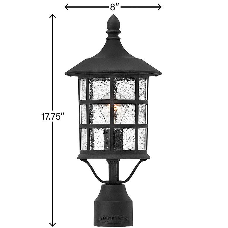 Image 5 Freeport 17 3/4" High Black Outdoor Post/Pier Mount Light more views