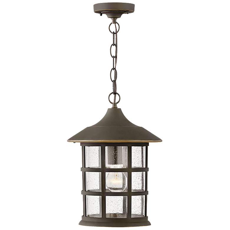 Image 1 Freeport Coastal Elements 14 inchH Brown Outdoor Hanging Light