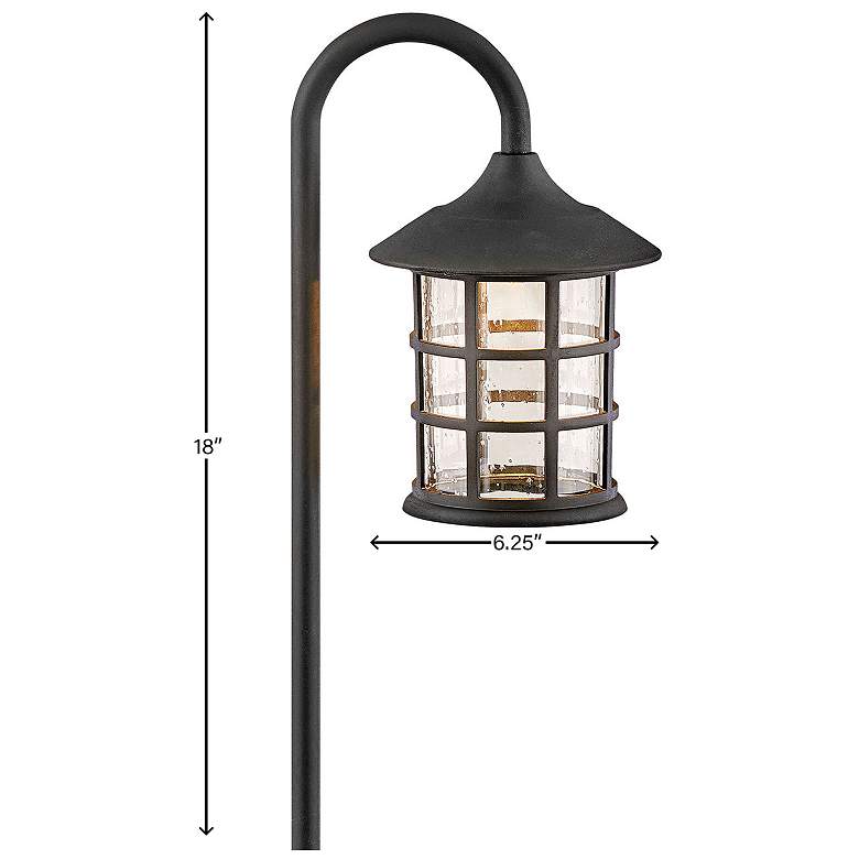 Image 6 Freeport Coastal Elements 18"H Textured Black LED Path Light more views