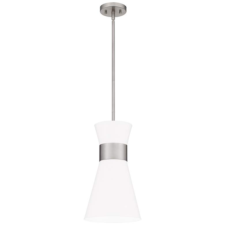 Image 2 Fremont 10 inch Wide Brushed Nickel Mini Pendant