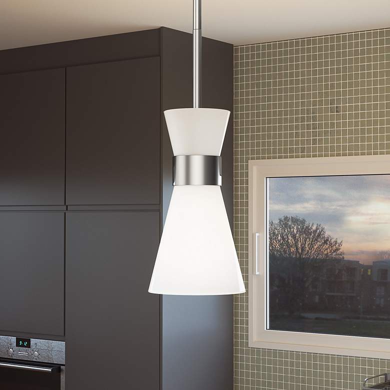 Image 1 Fremont 10" Wide Brushed Nickel Mini Pendant