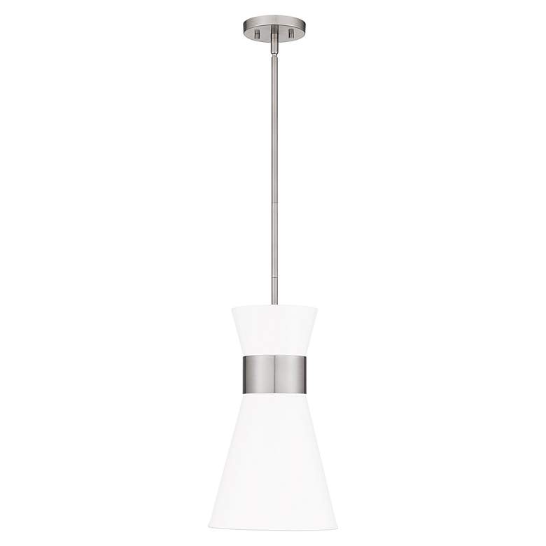 Image 4 Fremont 10 inch Wide Brushed Nickel Mini Pendant more views