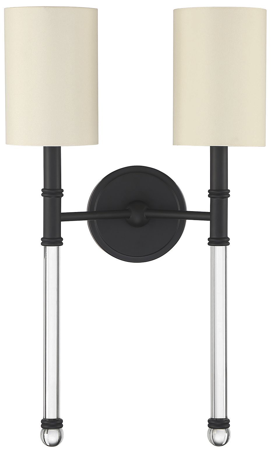 Thumbnail2 of Fremont 2-Light Wall Sconce in Matte Black more views