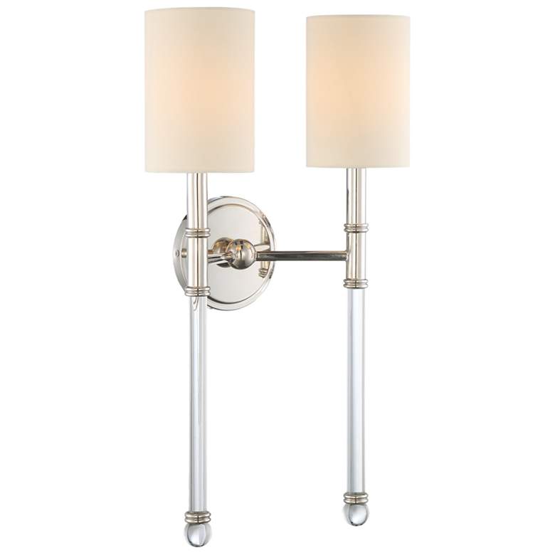 Image 1 Fremont 2-Light Wall Sconce in Polished Nickel