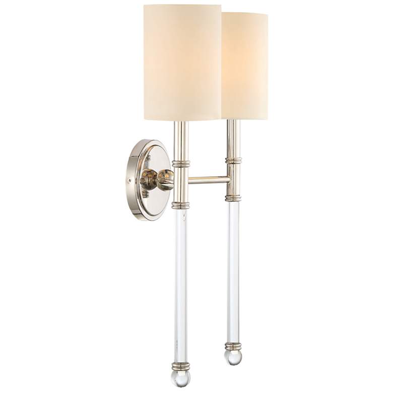 Image 3 Fremont 2-Light Wall Sconce in Polished Nickel more views