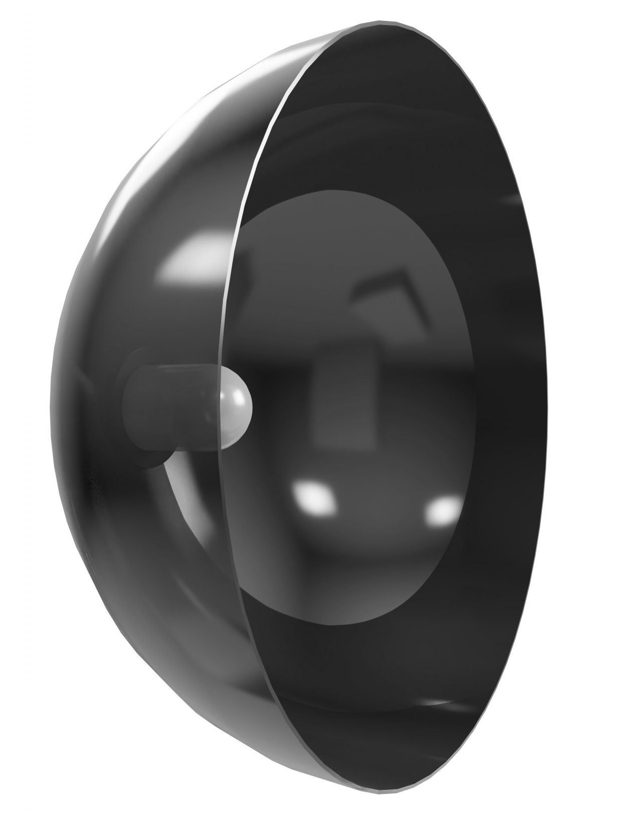 Image 3 Fremont Bowl Shape 1-Light in Black/Smoked Glass more views