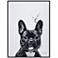 French Bulldog 24"x18" Printed Glass Framed Wall Art