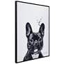 5_French Bulldog 24"x18" Printed Glass Framed Wall Art more views