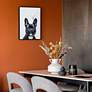 6_French Bulldog 24"x18" Printed Glass Framed Wall Art more views