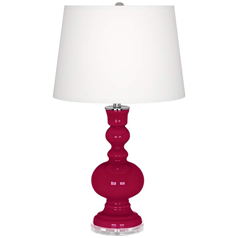 Image 2 French Burgundy Apothecary Table Lamp