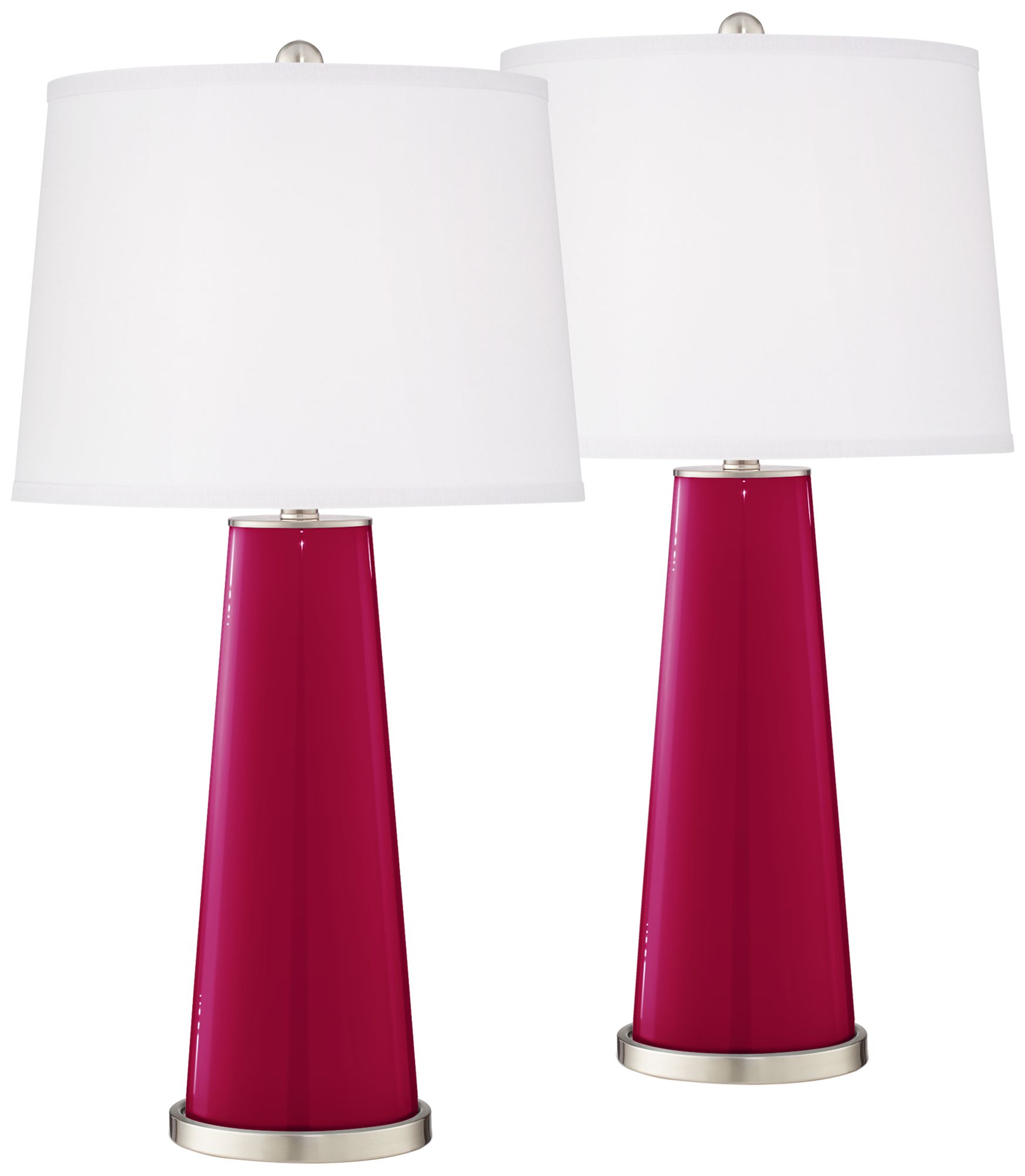 Burgundy on sale lamp set