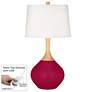 French Burgundy Wexler Table Lamp with Dimmer