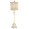 French Candlestick 34" High Ivory Buffet Lamp