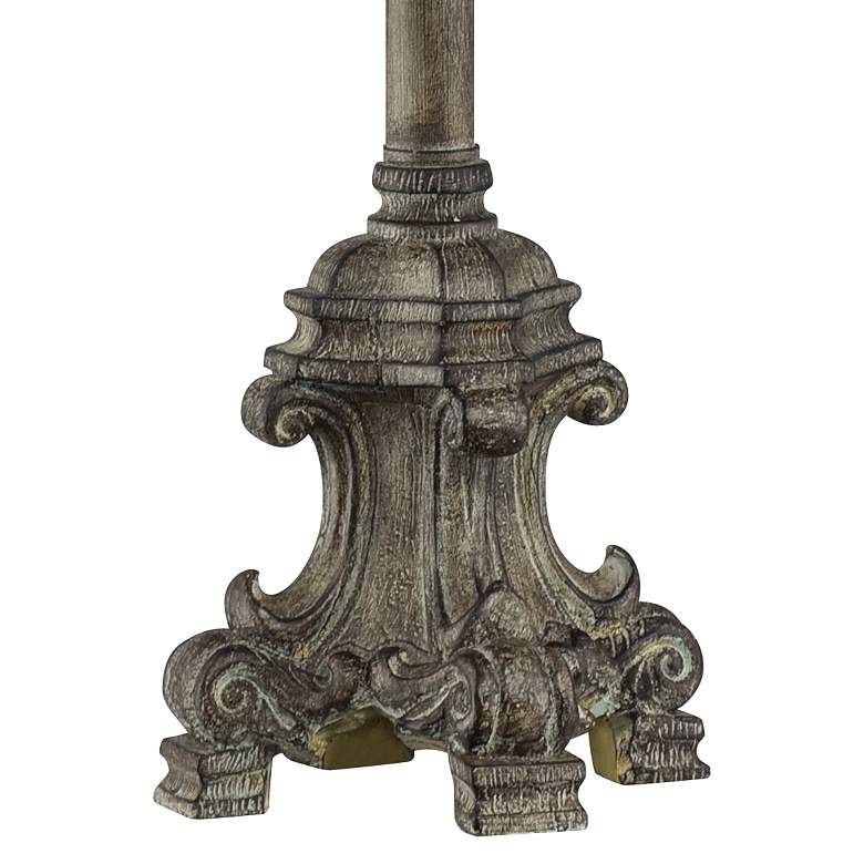 Image 4 French Candlestick 34" High Buffet Table Lamp with USB Cord Dimmer more views