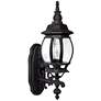 French Country 19" High Black Outdoor Lantern Wall Light