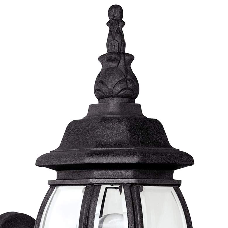 Image 3 French Country 19" High Black Outdoor Lantern Wall Light more views