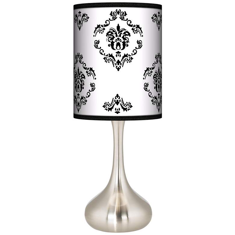 Image 1 French Crest Giclee Droplet Table Lamp