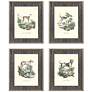 French Dogs 21" High 4-Piece Giclee Framed Wall Art Set in scene