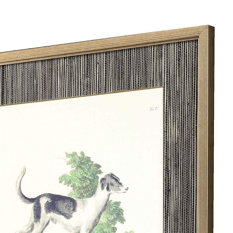 Image 4 French Dogs 21" High 4-Piece Giclee Framed Wall Art Set more views