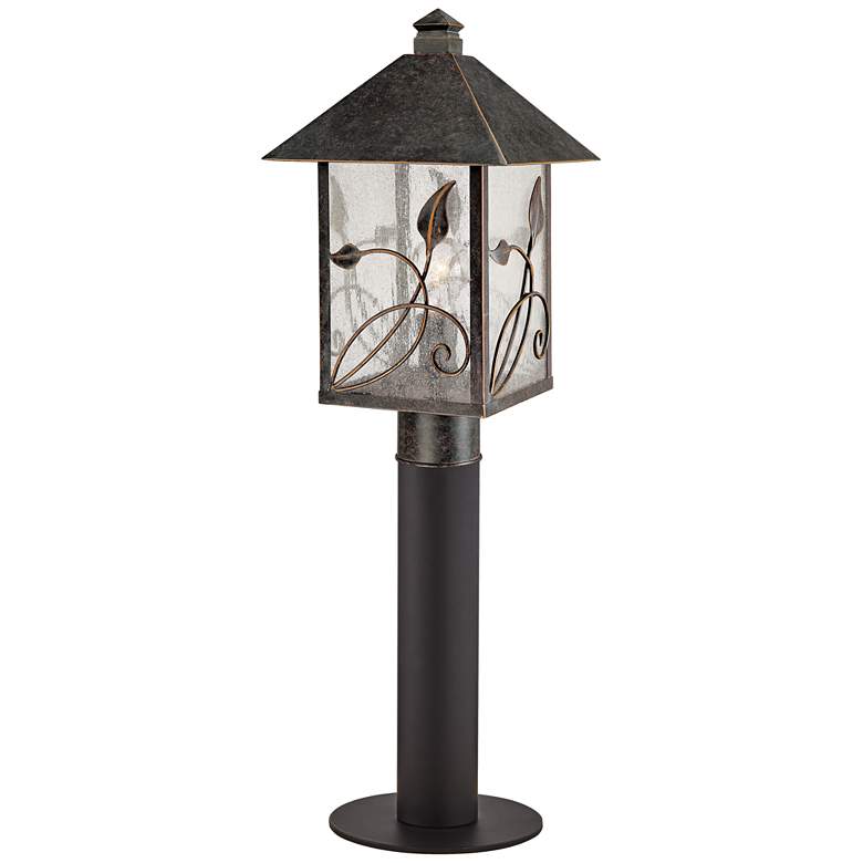 French Garden 29&quot; High Bronze Path Light w/ Low Voltage Bulb