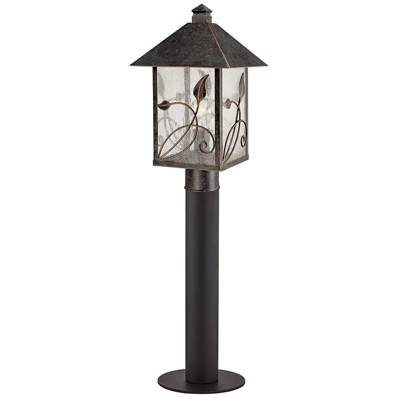 French Garden 33&quot; Bronze Path Light with Low Voltage Bulb