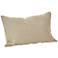 French Knot 23" x 14" Natural Cotton Accent Pillow