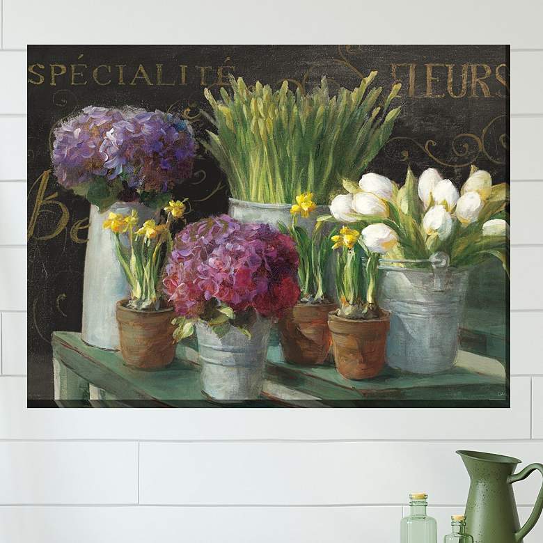 Image 1 French Market 40" Wide Rectangular Outdoor Canvas Wall Art