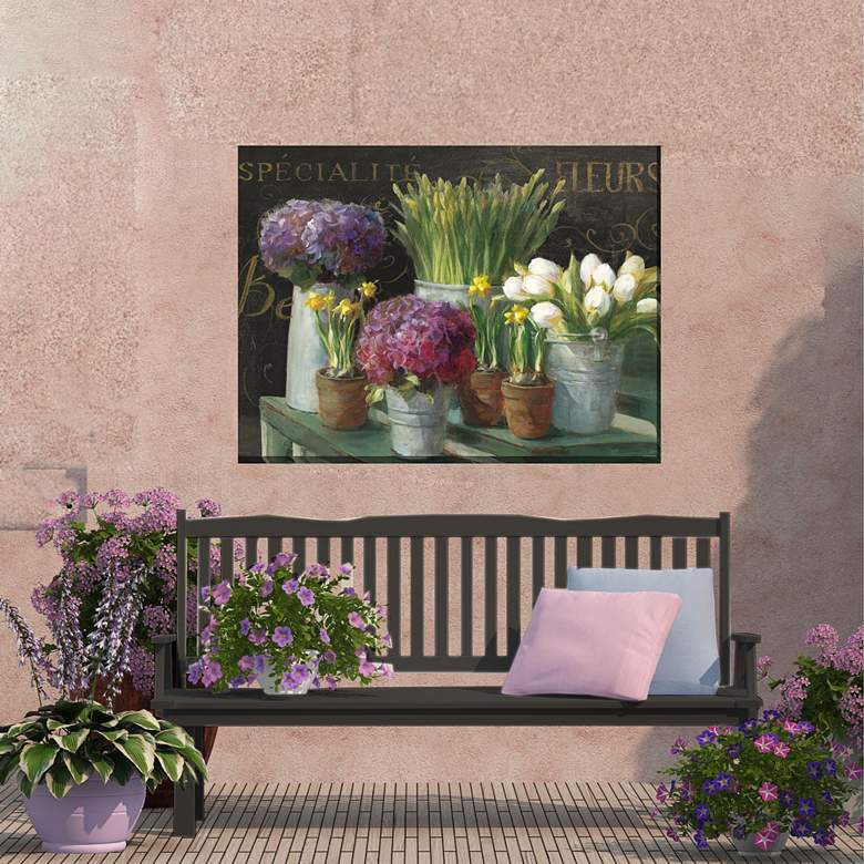 Image 3 French Market 40" Wide Rectangular Outdoor Canvas Wall Art more views