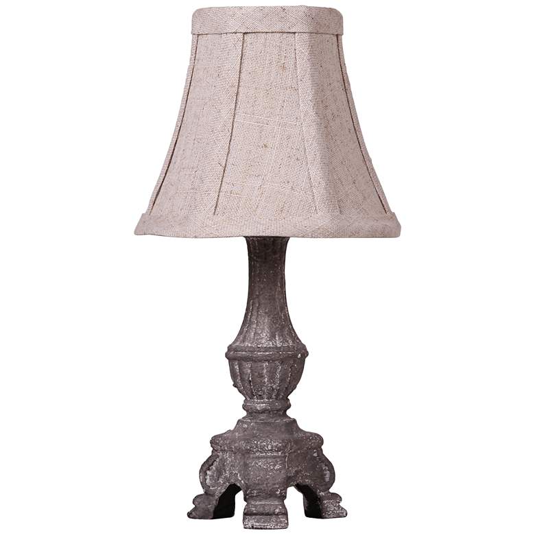 Image 1 French Mini Light Gray Accent Table Lamp