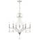 French Parlor 27" Wide 6-Light Chandelier - Vintage White