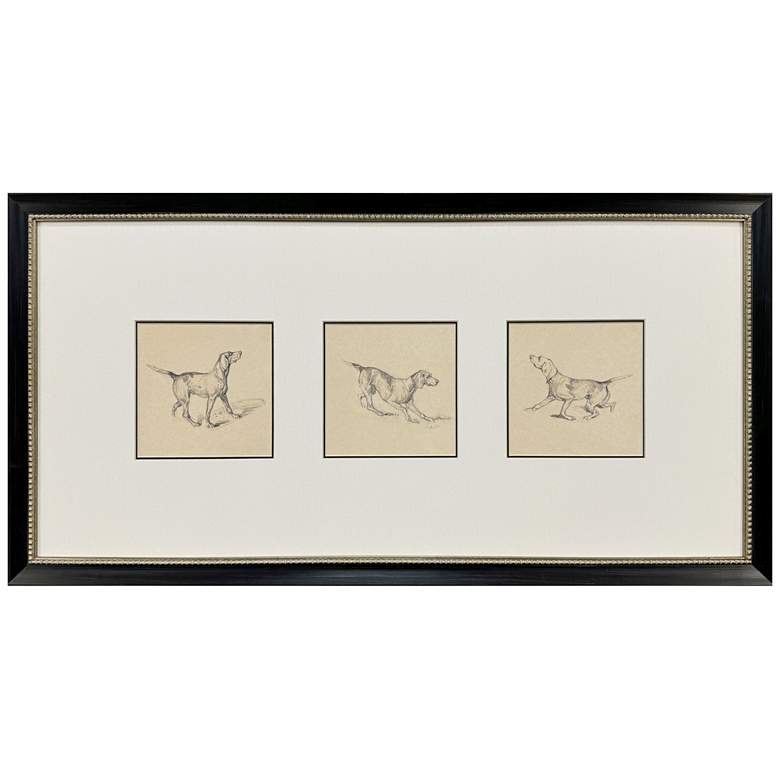 Image 1 French Pointer Series 34"W x 17"H Framed Art